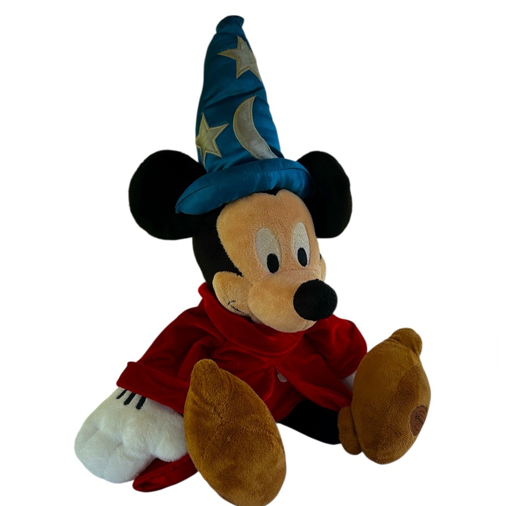 Disney Fantasia Plush Mickey Mouse 24” Sorcerer Magic Large Wizard Disney Store